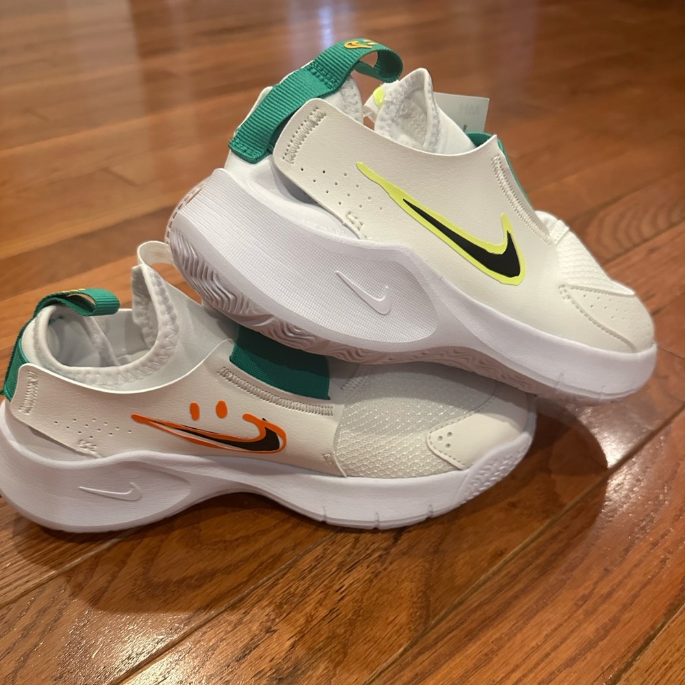 Nike “Have a Nice Day” Special Edition Sneakers with orange & yellow/green smile
